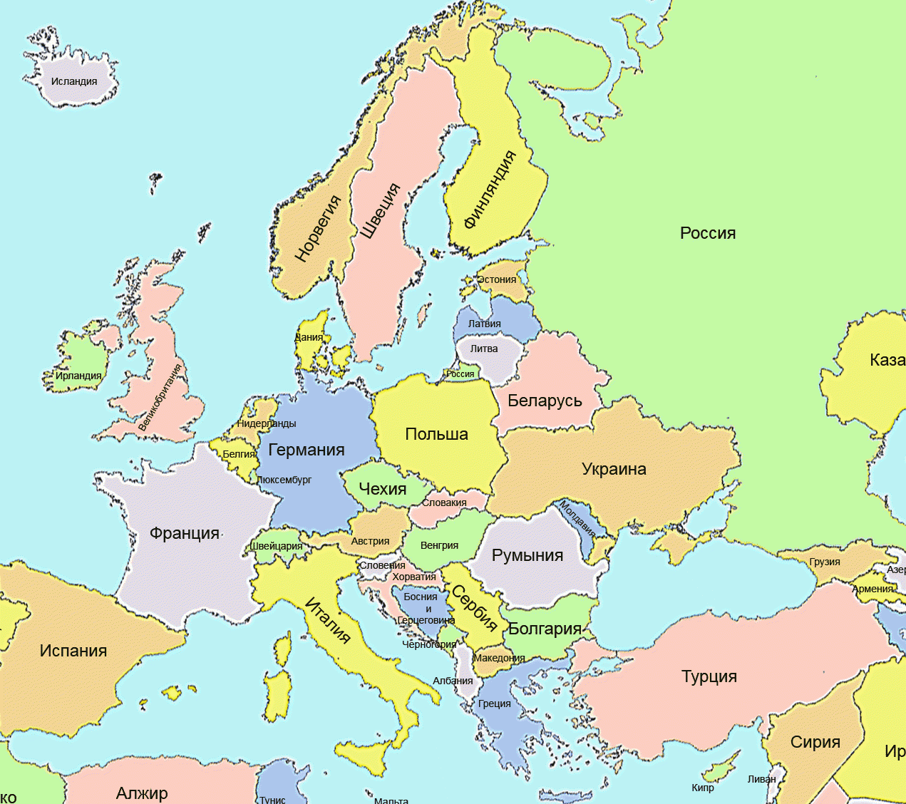 Какие страны входят в европу: списки государств, относящихся к восточной, западной, северной и южной европе