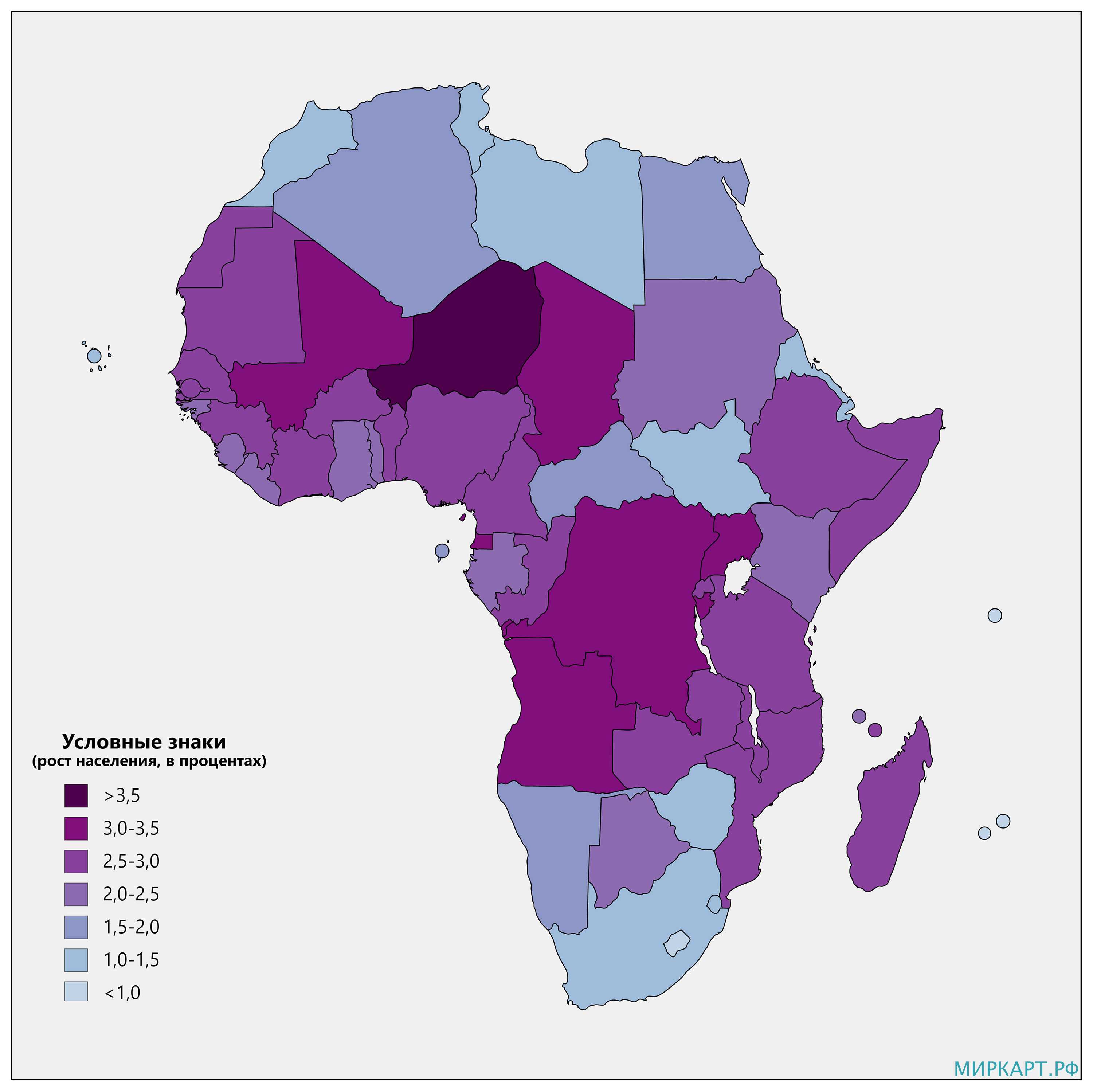 Самые большие страны африки