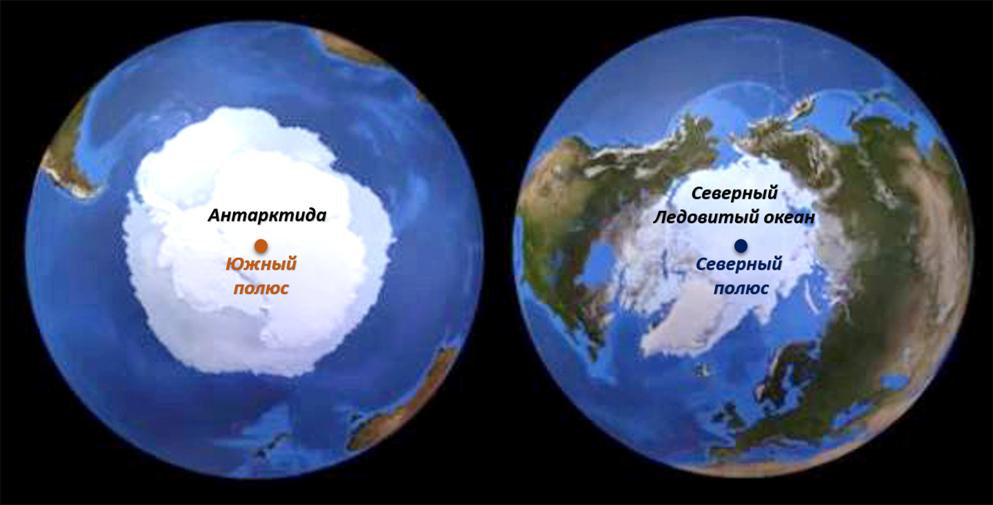 Глобус найти северный ледовитый океан и антарктида