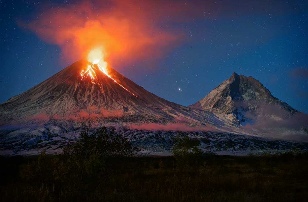 Пять стран планеты, где расположено самое большое количество активных вулканов