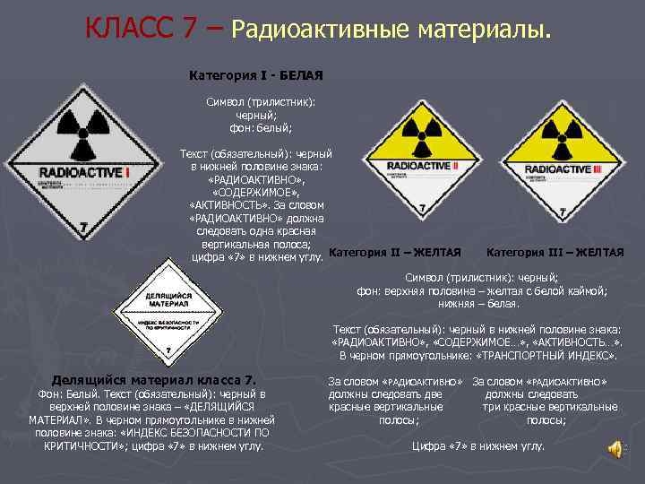 Обращение с радиоактивными (ядерными) отходами — классификация рао