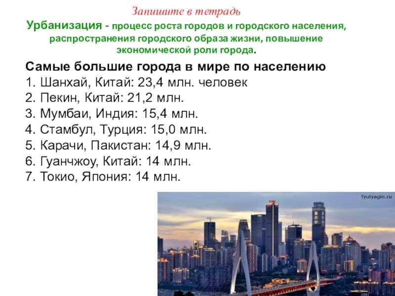 Городское и сельское население урбанизация. Урбанизация городов России. Урбанизация США.