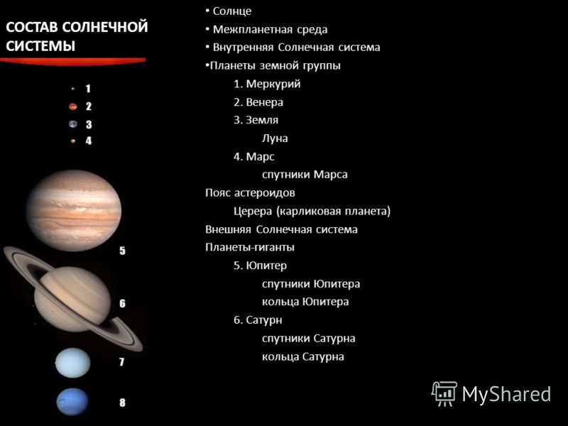 Про планеты солнечной системы по порядку от cолнца