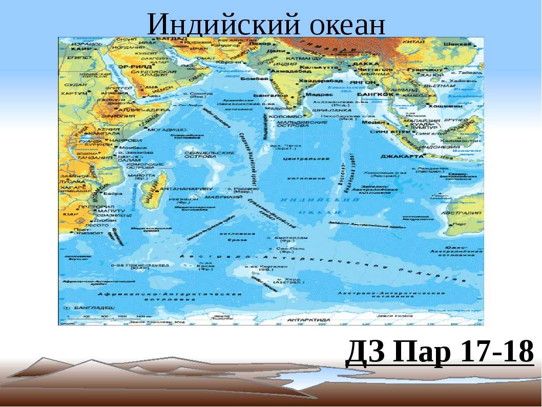 4 залива индийского океана. Индийский океан на карте. Физическая карта индийского океана. Моря индийского океана. Острова индийского океана на карте.