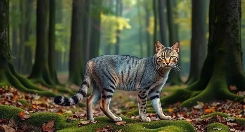 Дикий лесной кот
