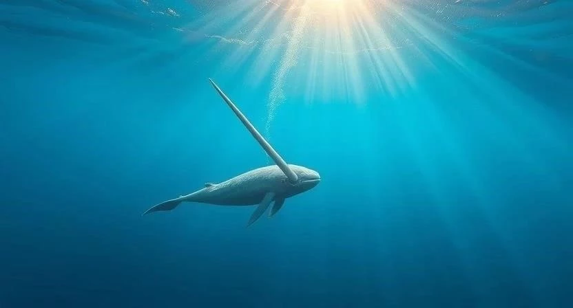 Нарвал морской единорог Арктики