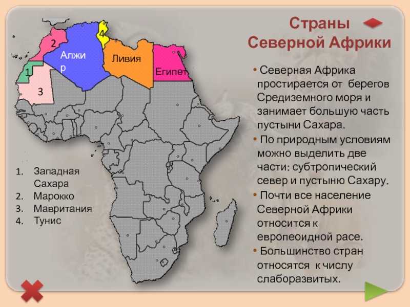 Страны африки - список их городов и столиц
