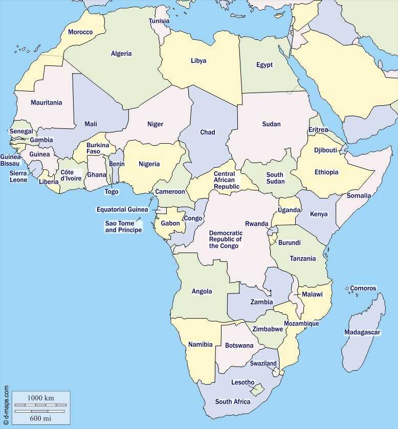 Самая большая страна в африке: обзор государств по площади и численности населения