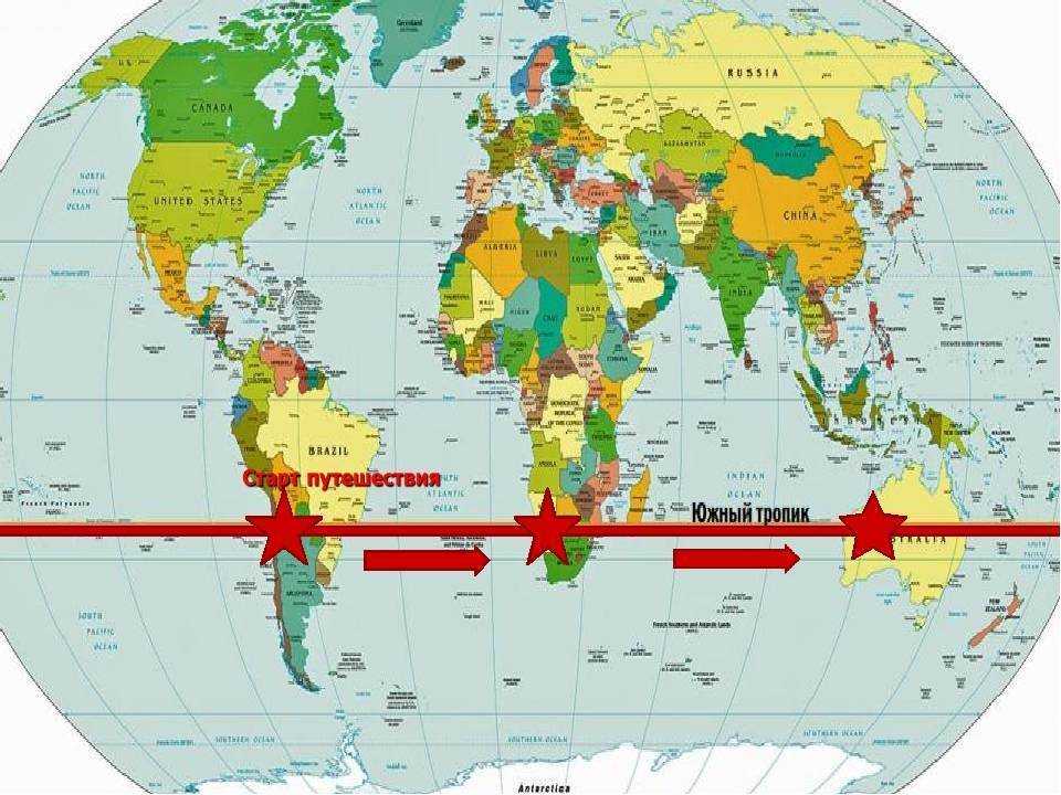 Северный тропик: определение, расположение на карте мира и значение