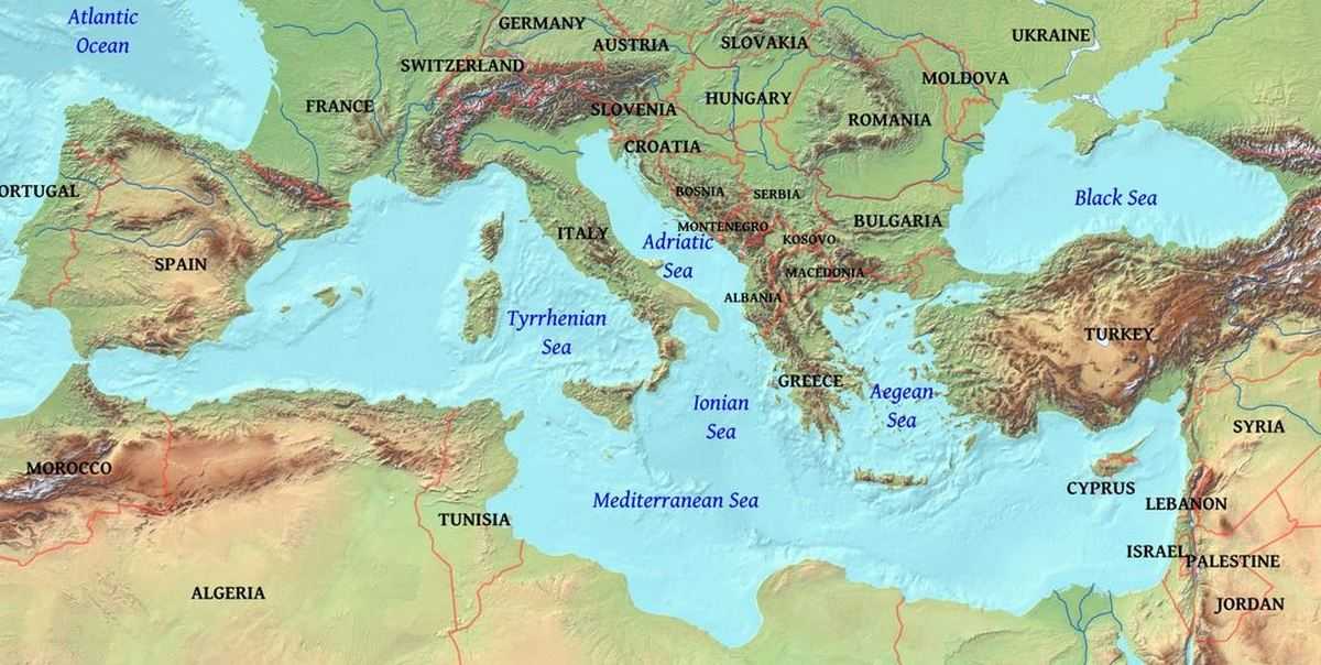 Какие моря в греции, где страна находится, какой у нее климат?