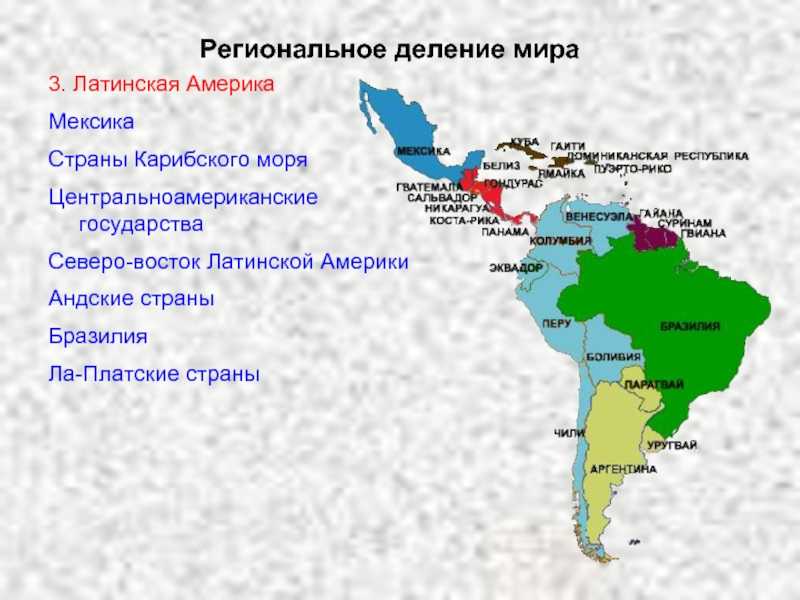 Список стран южной америки по населению