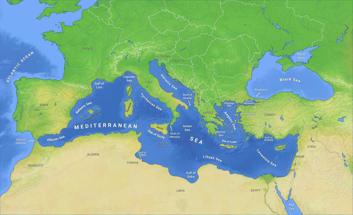 Средиземное море: характеристика, происхождение, климат, флора и фауна | сетевая метеорология