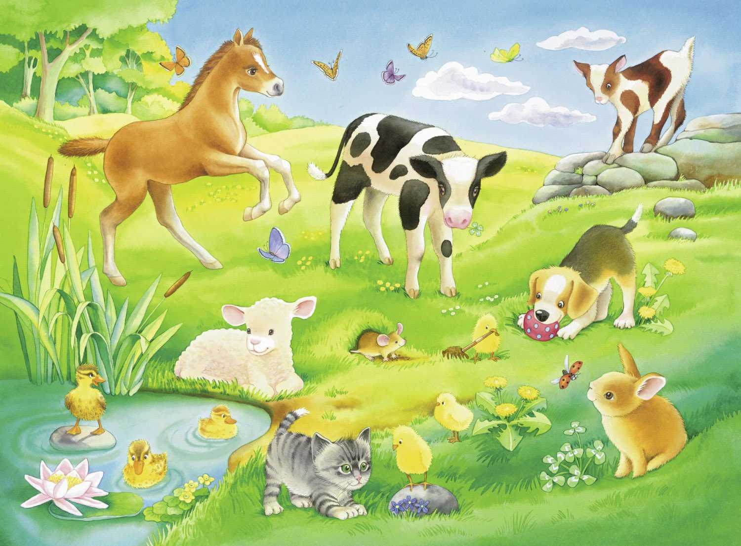 Легкое рисование животных: схемы поэтапно для детей