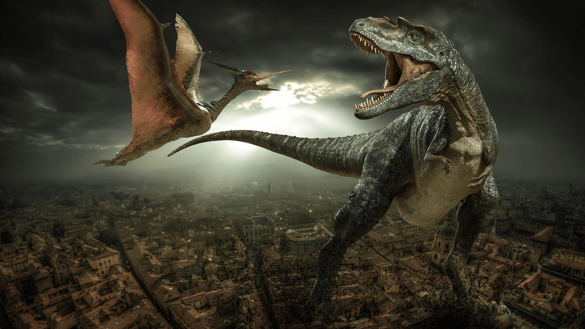 Около 230 миллионов лет назад, первые динозавры эволюционировали из популяции архозавров Archosauria, которые разделяли планету с множеством других рептилий