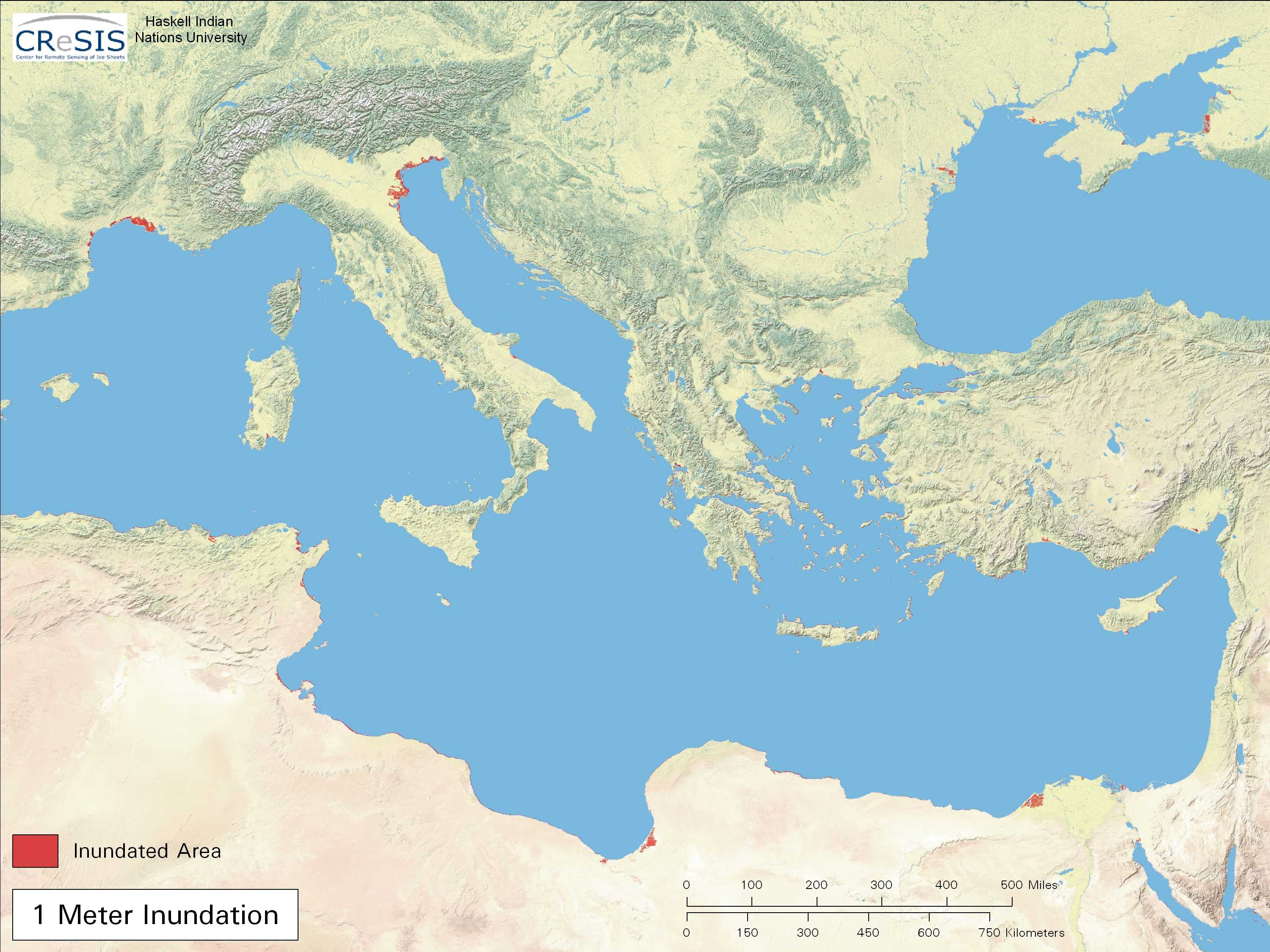 Средиземное море - географическое положение, рельеф, вода