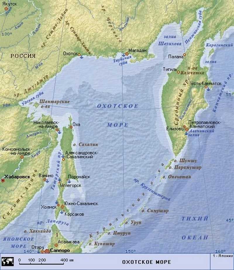 Полуостров омываемый 2 океанами. Пенжинская губа Охотского моря. Охотское море Курильские острова. Пенжинская губа Охотского моря на карте. Заливы Охотского моря на карте.