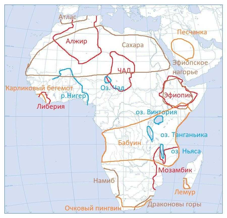 Реки и озера африки - список крупнейших водоемов с названиями