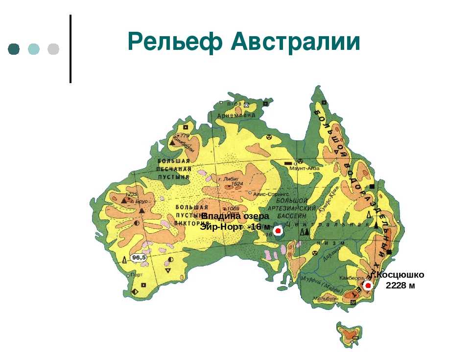 Крупнейшие реки и озера материка австралии. Крупнейшие формы рельефа Австралии на карте. Формы рельефа материка Австралия на карте. Основные формы рельефа Австралии на карте. Карта рельефа Австралии рельеф.