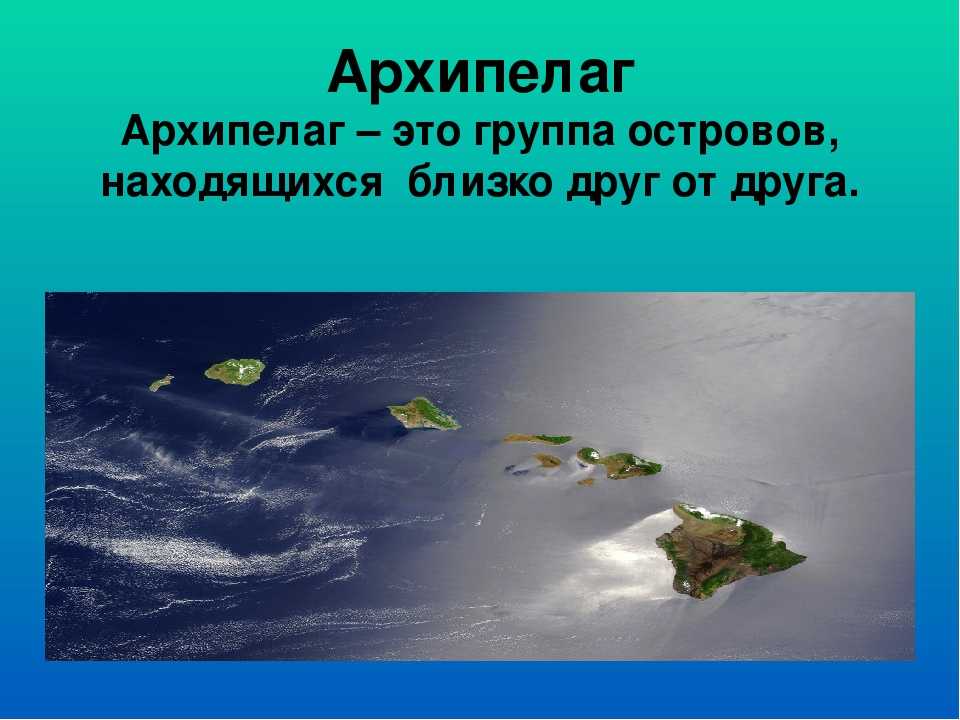 Что такое архипелаг в географии?