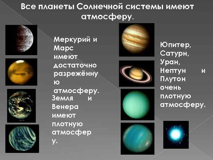 Спутники планет солнечной системы