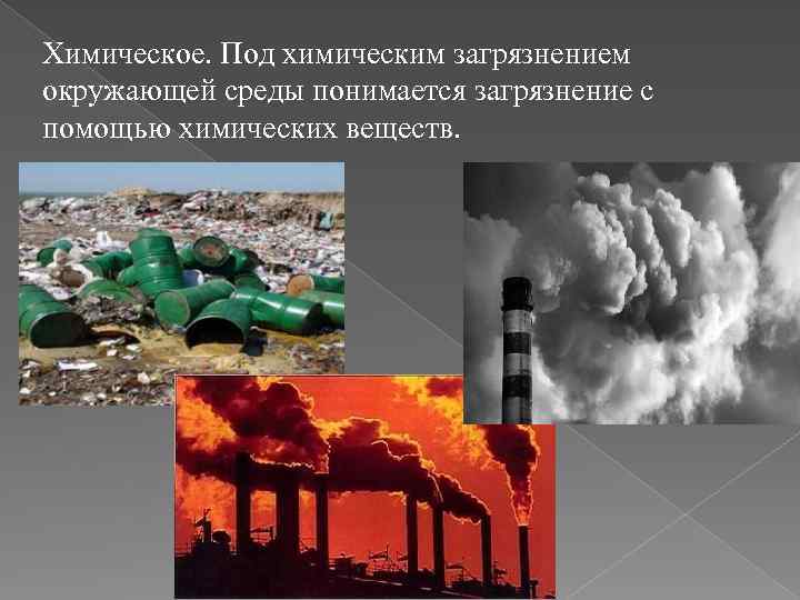 Виды загрязнения окружающей среды